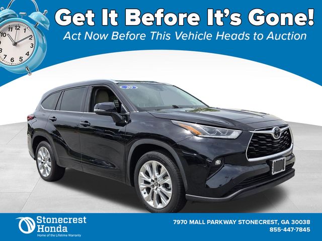 Midnight Black Metallic 2020 Toyota Highlander SUV / Crossover Front-Wheel Drive 8-Speed Automatic
