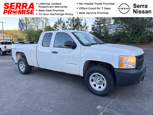 Summit White 2010 Chevrolet Silverado 1500 Work Truck Extended Cab 4WD Pickup Truck Four-Wheel Drive 6-Speed Automatic