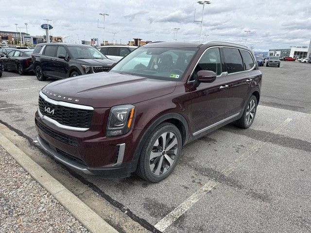 Red (Sangria) 2022 Kia Telluride S AWD SUV / Crossover All-Wheel Drive 8-Speed Automatic