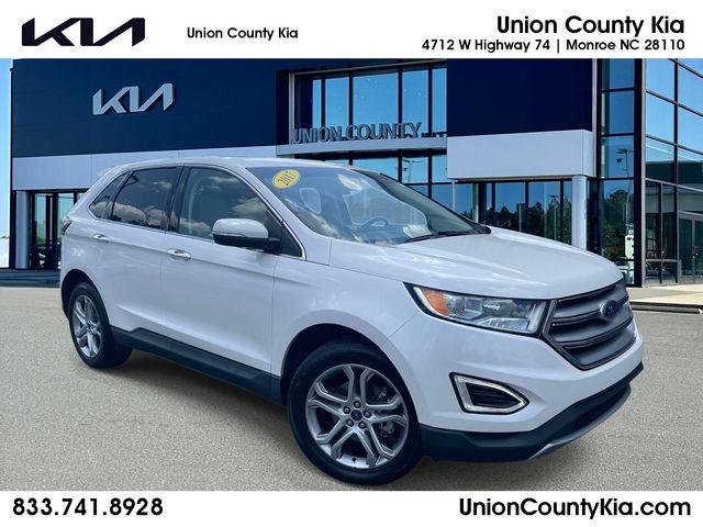 White Platinum Clearcoat Metallic 2017 Ford Edge SUV / Crossover Front-Wheel Drive 6-Speed Automatic