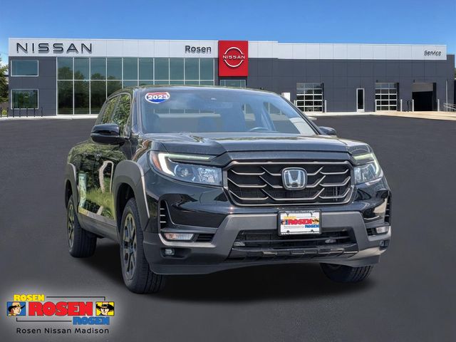 Black 2023 Honda Ridgeline Pickup Truck All-Wheel Drive 9-Speed Automatic