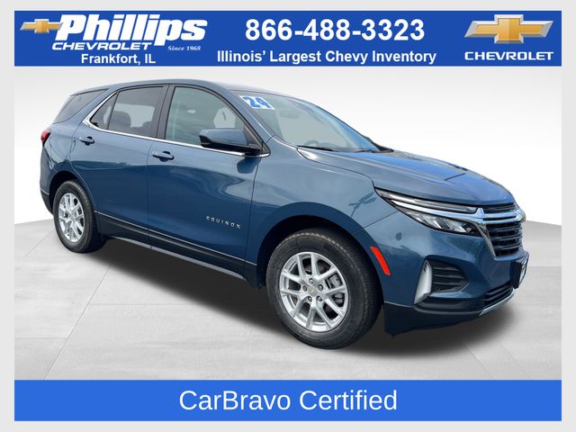 Lakeshore Blue Metallic 2024 Chevrolet Equinox LT FWD with 1LT SUV / Crossover Front-Wheel Drive 6-Speed Automatic Overdrive