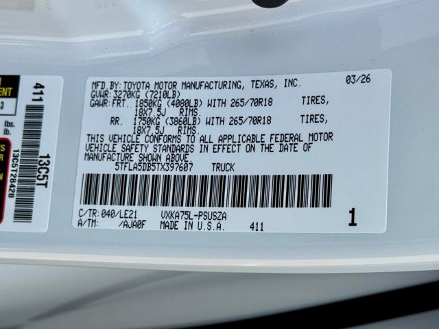 2026 Toyota Tundra SR5 - Photo 20