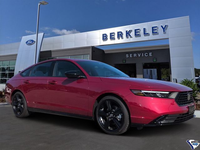 Radiant Red Metallic 2026 Honda Accord Hybrid Sedan Front-Wheel Drive Continuously Variable Transmission