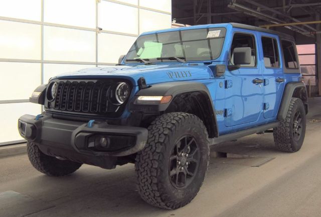 Hydro Blue Pearl Coat 2024 Jeep Wrangler 4xe Willys 4WD SUV / Crossover Four-Wheel Drive 8-Speed Automatic