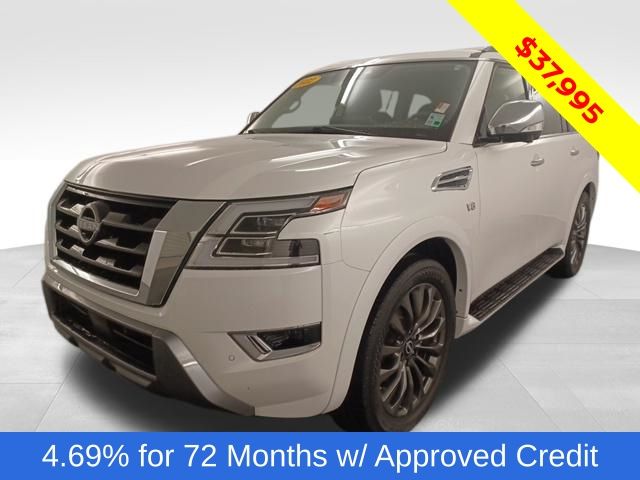 Aspen White 2022 Nissan Armada SUV / Crossover 4X2 7-Speed Automatic