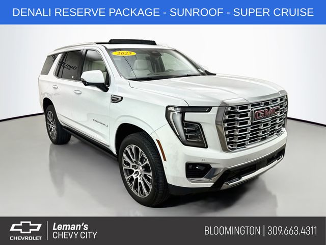 Summit White 2025 GMC Yukon SUV / Crossover Four-Wheel Drive