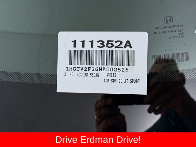 Used 2021 Honda Accord Sedan
