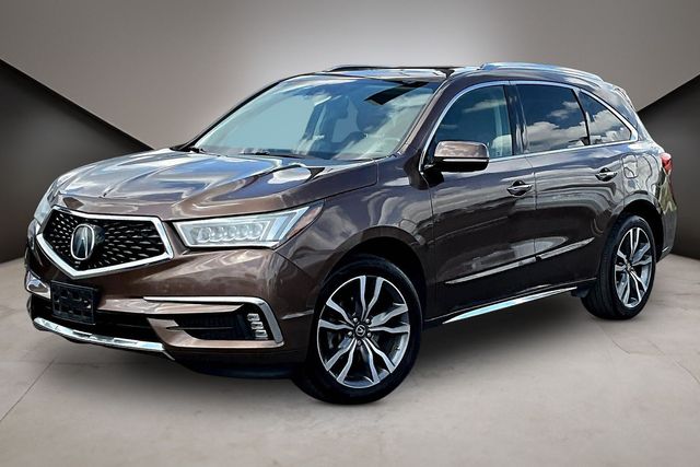Brown 2019 Acura MDX SH-AWD with Advance Package SUV / Crossover All-Wheel Drive 9-Speed Automatic