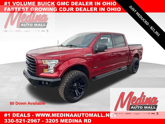 Ruby Red 2017 Ford F-150 XLT SuperCrew 4WD Pickup Truck Four-Wheel Drive Automatic