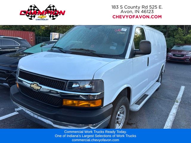 Summit White 2025 Chevrolet Express Cargo Van Rear-Wheel Drive 8-Speed Automatic Overdrive