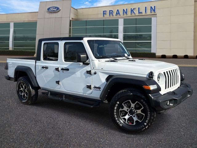 Bright White Clearcoat 2022 Jeep Gladiator Sport Crew Cab 4WD Pickup Truck Four-Wheel Drive 8-Speed Automatic