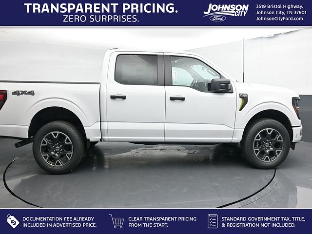 Oxford White 2024 Ford F-150 STX SuperCrew 4WD Pickup Truck Four-Wheel Drive Automatic