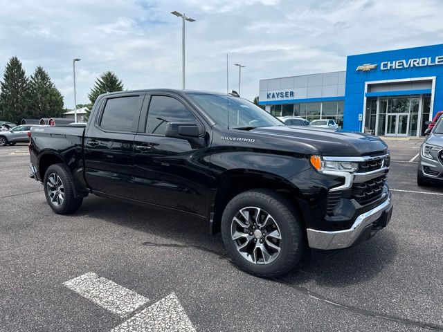 Black 2023 Chevrolet Silverado 1500 LT Crew Cab 4WD Pickup Truck Four-Wheel Drive 8-Speed Automatic