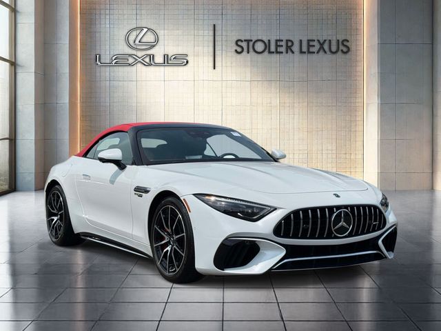 MANUFAKTUR Moonlight White Metallic 2022 Mercedes-Benz SL-Class Convertible All-Wheel Drive 9-Speed Automatic