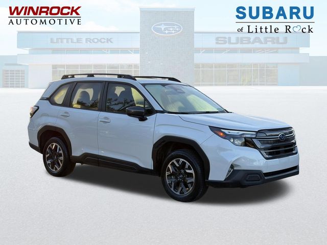 Crystal White Pearl 2025 Subaru Forester Premium Crossover AWD SUV / Crossover All-Wheel Drive Continuously Variable Transmission