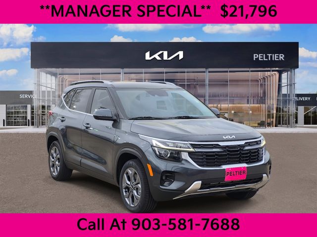 Gravity Gray 2024 Kia Seltos S AWD SUV / Crossover All-Wheel Drive Continuously Variable Transmission