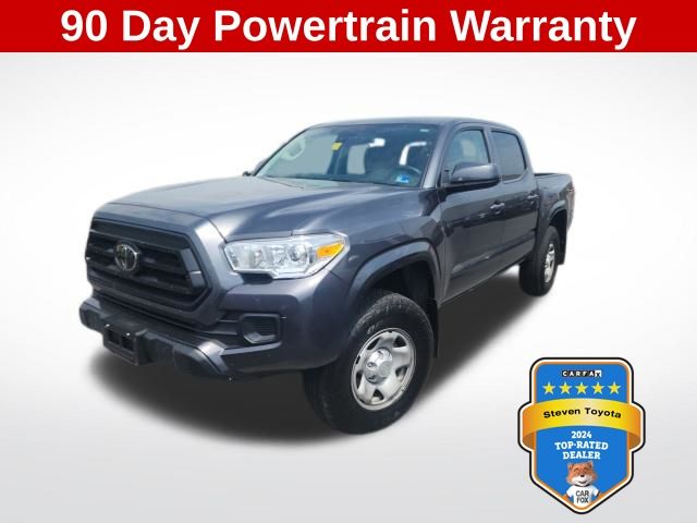 Magnetic Gray Metallic 2022 Toyota Tacoma SR V6 Double Cab 4WD Pickup Truck Four-Wheel Drive 6-Speed Automatic
