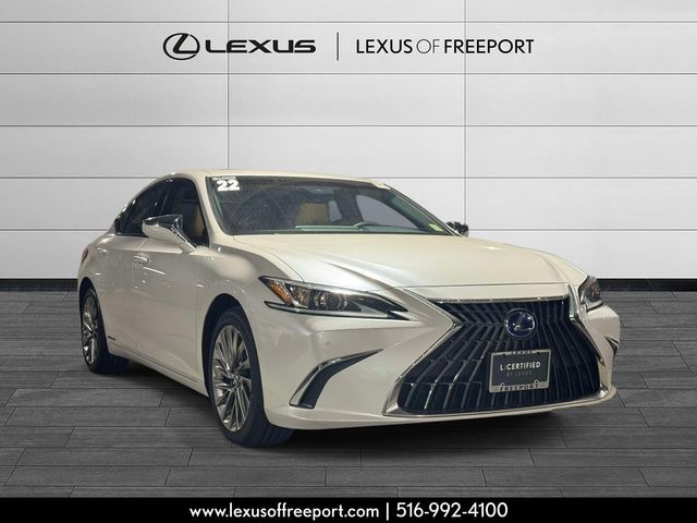 White Pearl 2022 Lexus ES Hybrid 300h Luxury FWD Sedan Front-Wheel Drive Continuously Variable Transmission