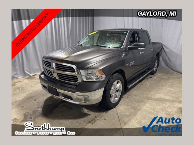 Gray (Granite Crystal Metallic Clearcoat) 2015 RAM 1500 Big Horn Crew Cab 4WD Pickup Truck Four-Wheel Drive 8-Speed Automatic