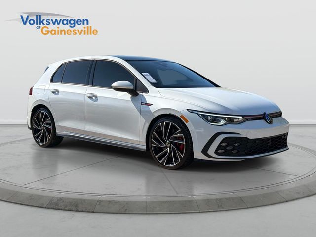 Opal White Pearl 2023 Volkswagen Golf GTI Hatchback Front-Wheel Drive 7-Speed Dual Clutch