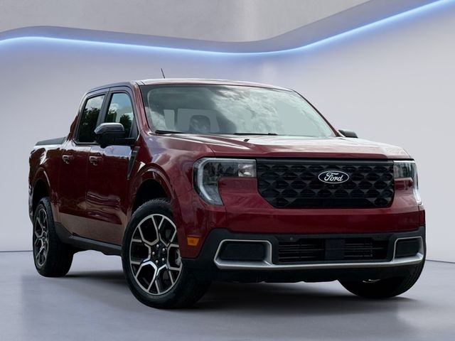 Ruby Red Metallic 2025 Ford Maverick Lariat SuperCrew AWD Pickup Truck All-Wheel Drive 8-Speed Automatic