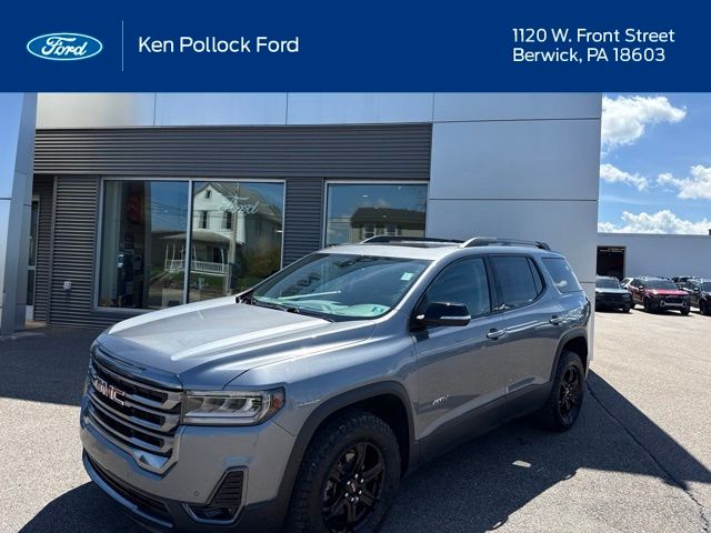 Gray (Satin Steel Metallic) 2022 GMC Acadia SUV / Crossover Four-Wheel Drive 9-Speed Automatic
