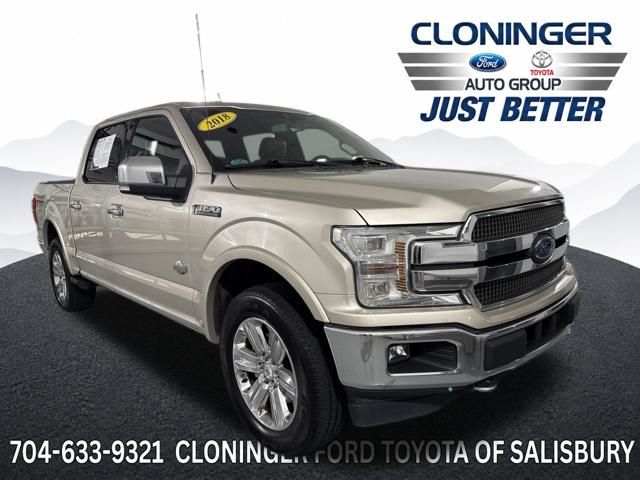White Gold 2018 Ford F-150 Pickup Truck Four-Wheel Drive Automatic