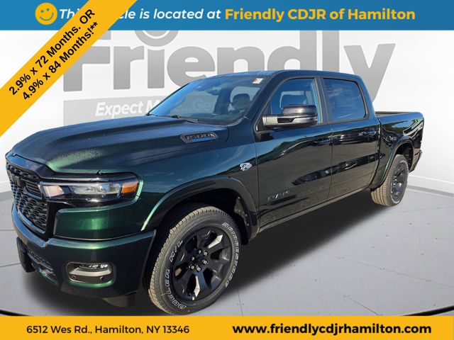 Serrano Green Metallic 2026 RAM 1500 Big Horn Crew Cab 4WD Pickup Truck Four-Wheel Drive 8-Speed Automatic