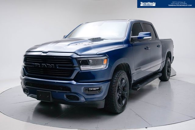 Hydro Blue Pearlcoat 2022 RAM 1500 Sport Crew Cab 4WD Pickup Truck Four-Wheel Drive 8-Speed Automatic