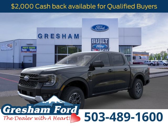 Shadow Black 2026 Ford Ranger Pickup Truck Four-Wheel Drive Automatic