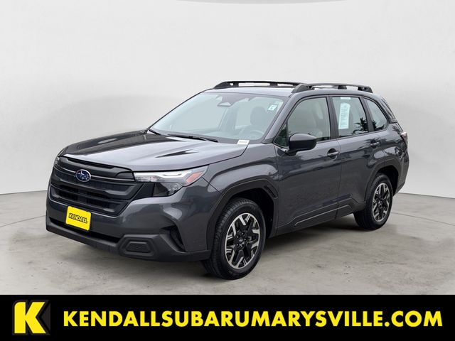 Gray Metallic 2025 Subaru Forester SUV / Crossover All-Wheel Drive Continuously Variable Transmission