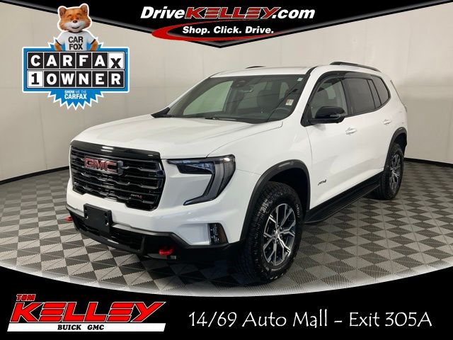 Summit White 2025 GMC Acadia AT4 AWD SUV / Crossover Four-Wheel Drive Automatic