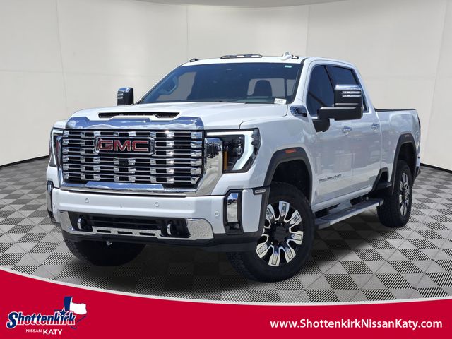 Summit White 2024 GMC Sierra 3500HD Denali Crew Cab 4WD Pickup Truck Four-Wheel Drive Automatic