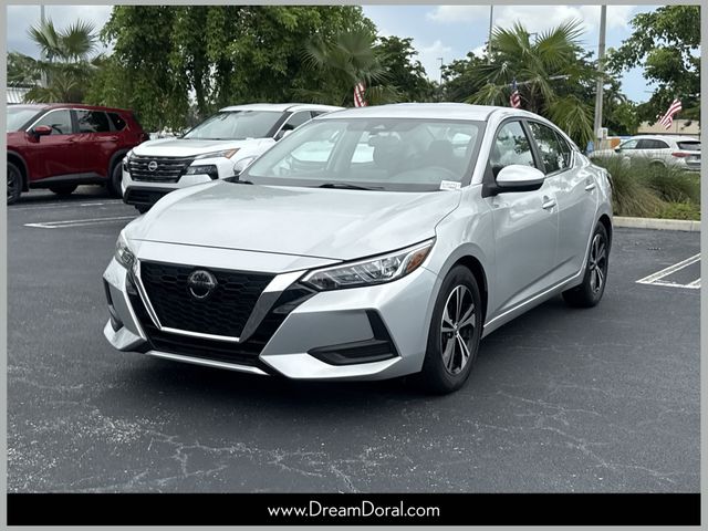 Brilliant Silver Metallic 2023 Nissan Sentra Sedan Front-Wheel Drive Continuously Variable Transmission