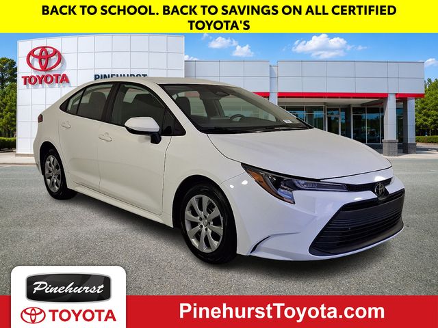 White 2025 Toyota Corolla Sedan Front-Wheel Drive Continuously Variable Transmission