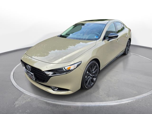 Zircon Sand Metallic 2025 Mazda MAZDA3 2.5 Carbon Turbo AWD Sedan All-Wheel Drive 6-Speed Automatic