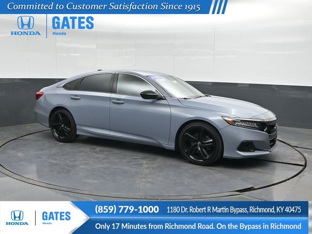 Gray 2022 Honda Accord Sedan Front-Wheel Drive Continuously Variable Transmission