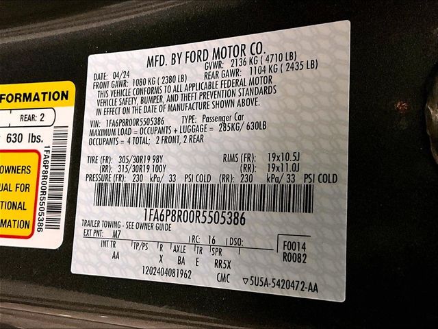 2024 Ford Mustang Dark Horse Gray at Luther Ford
