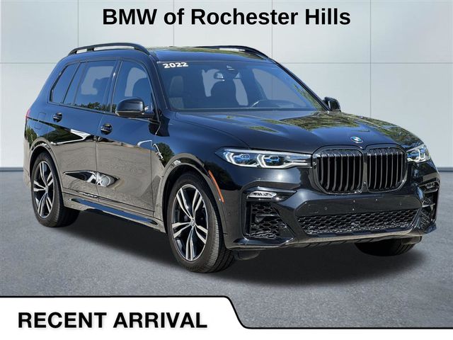 Black Sapphire Metallic 2022 BMW X7 M50i AWD SUV / Crossover All-Wheel Drive 8-Speed Automatic