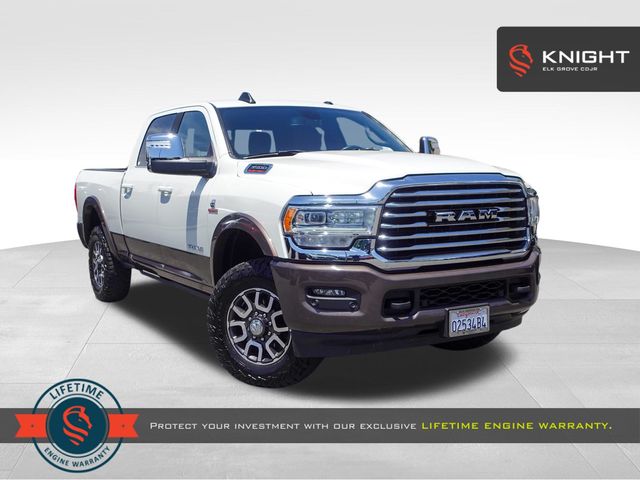 Pearl White 2024 RAM 3500 Pickup Truck Four-Wheel Drive 6-Speed Automatic