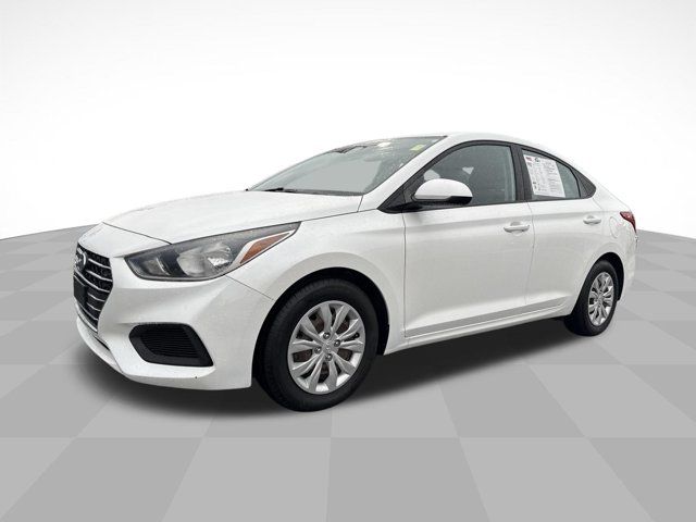 Frost White Pearl 2020 Hyundai Accent Sedan Front-Wheel Drive Continuously Variable Transmission