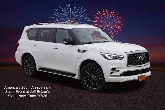 Moonstone White 2020 INFINITI QX80 SUV / Crossover All-Wheel Drive 7-Speed Automatic