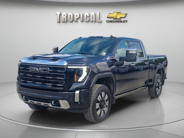 Titanium Rush Metallic 2024 GMC Sierra 2500HD Denali Crew Cab 4WD Pickup Truck Four-Wheel Drive Automatic