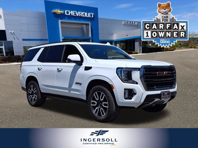Summit White 2024 GMC Yukon AT4 4WD SUV / Crossover Four-Wheel Drive