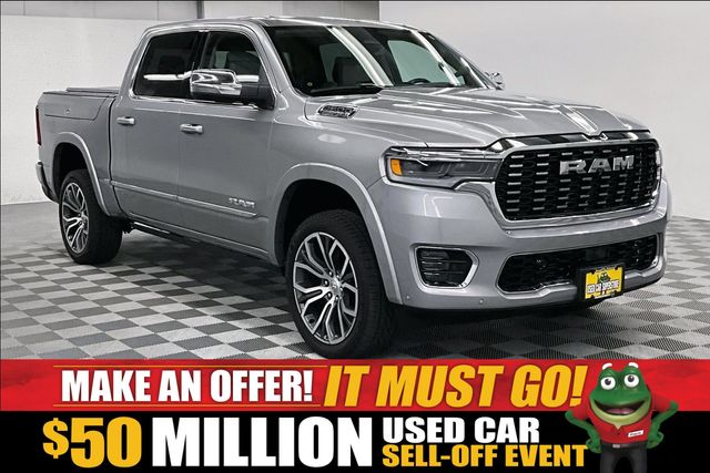Billet Silver Metallic Clearcoat 2025 RAM 1500 Pickup Truck Four-Wheel Drive 8-Speed Automatic