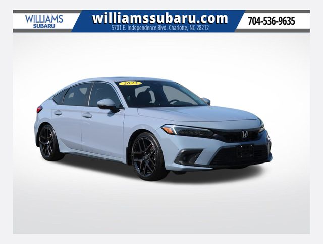 Sonic Gray Pearl 2023 Honda Civic Hatchback Hatchback Front-Wheel Drive Continuously Variable Transmission