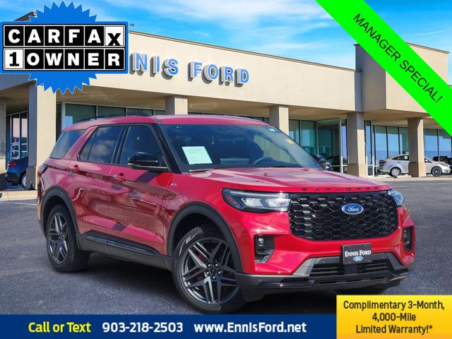Red Metallic 2025 Ford Explorer SUV / Crossover Rear-Wheel Drive Automatic