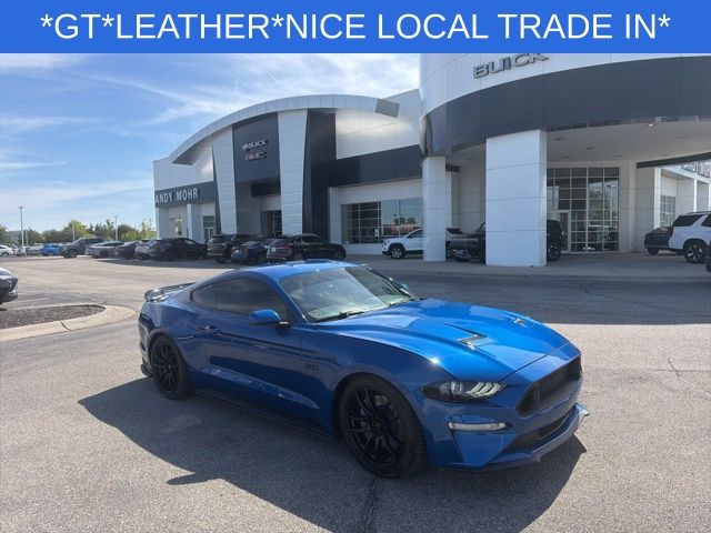Lightning Blue Metallic 2018 Ford Mustang GT Premium Coupe RWD Coupe Rear-Wheel Drive 6-Speed Manual
