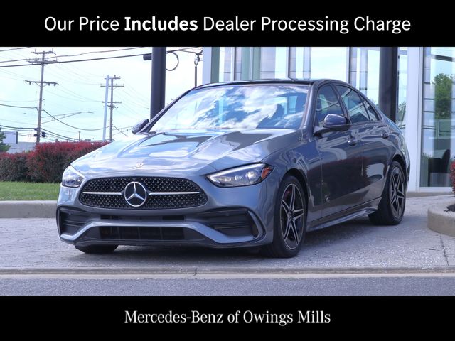 Selenite Gray Metallic 2024 Mercedes-Benz C-Class Sedan All-Wheel Drive 9-Speed Automatic